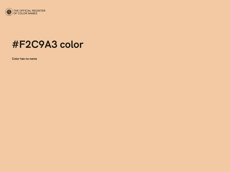 #F2C9A3 color image