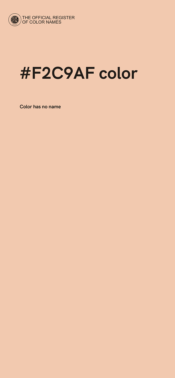 #F2C9AF color image