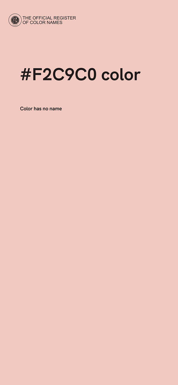 #F2C9C0 color image