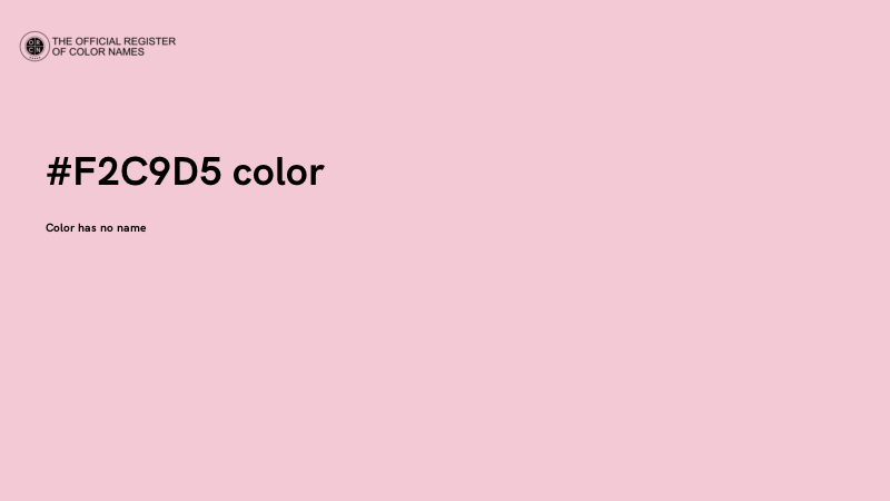 #F2C9D5 color image