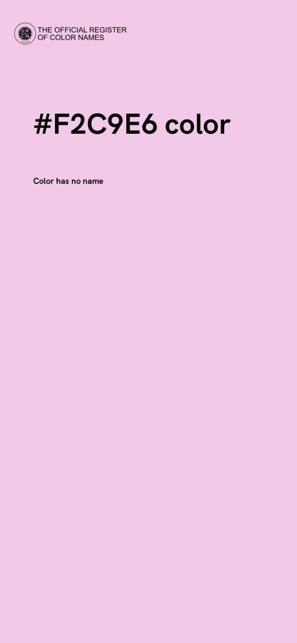 #F2C9E6 color image