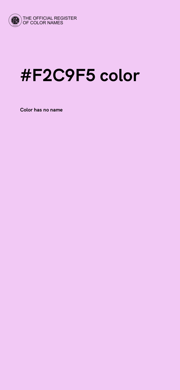 #F2C9F5 color image