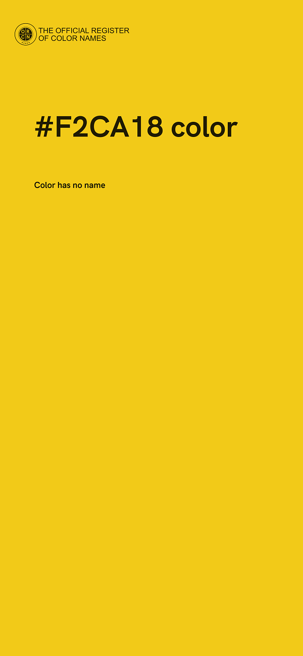 #F2CA18 color image