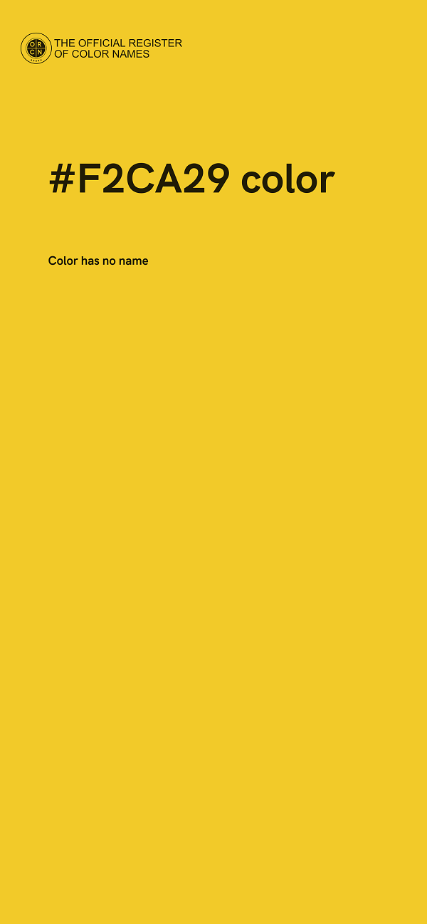 #F2CA29 color image