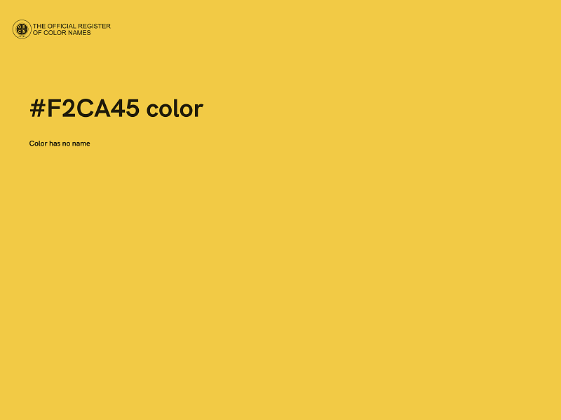 #F2CA45 color image