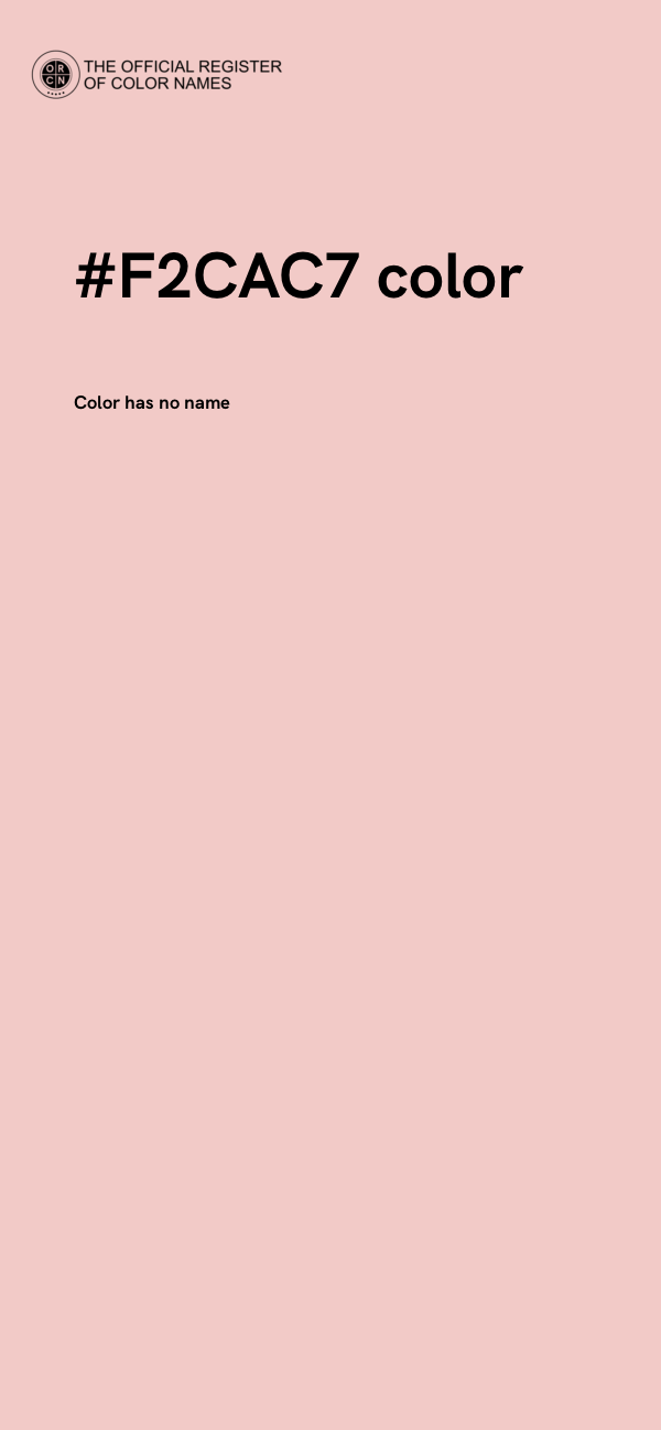 #F2CAC7 color image
