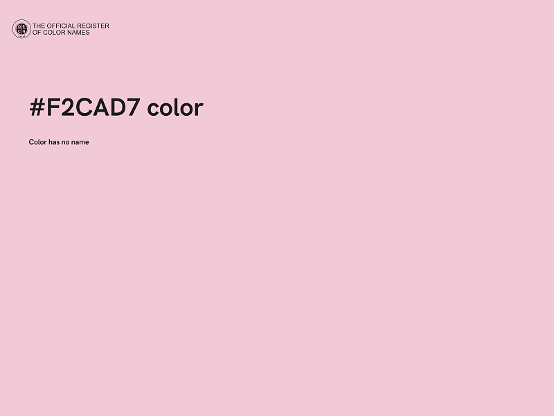 #F2CAD7 color image