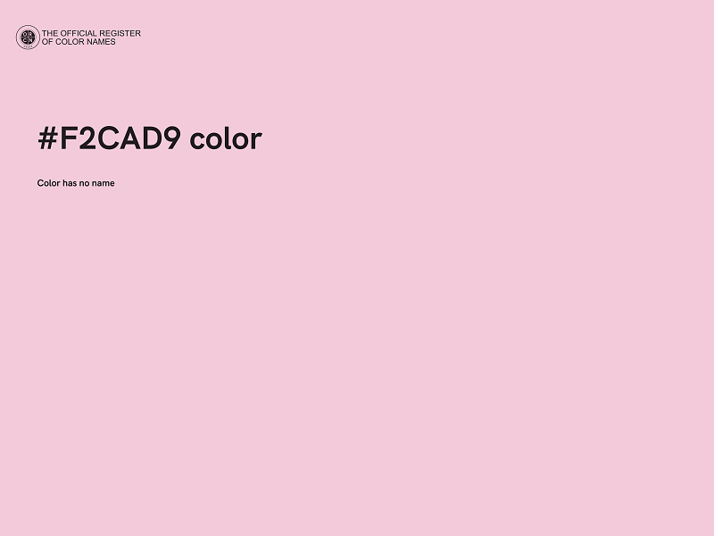 #F2CAD9 color image