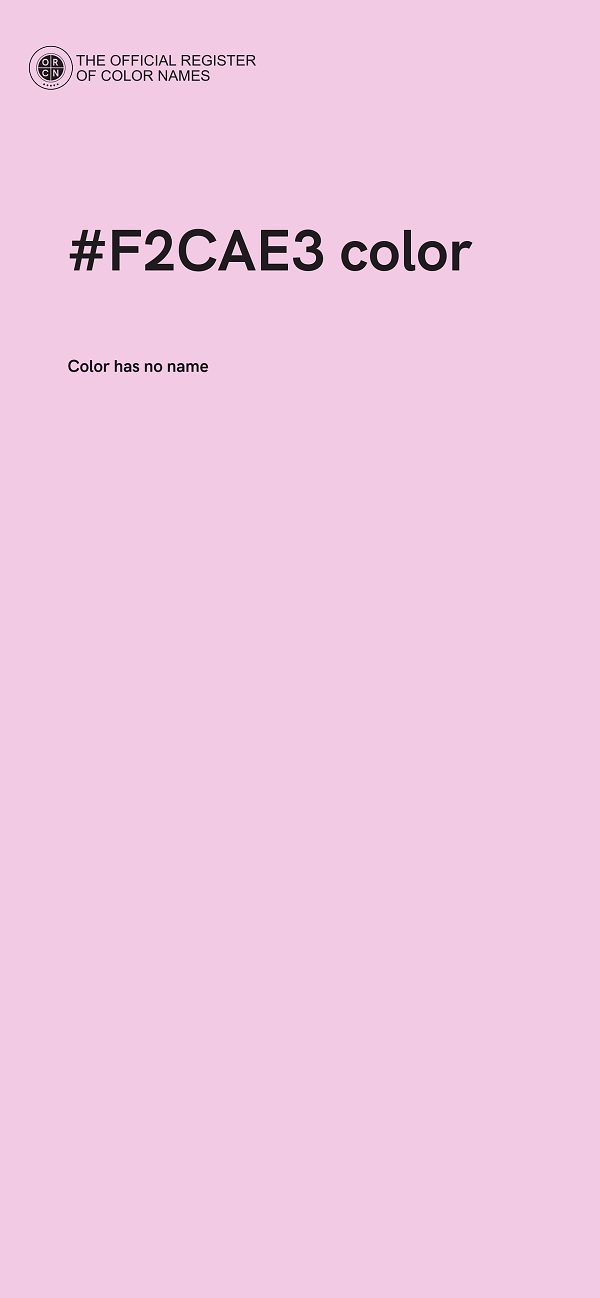 #F2CAE3 color image