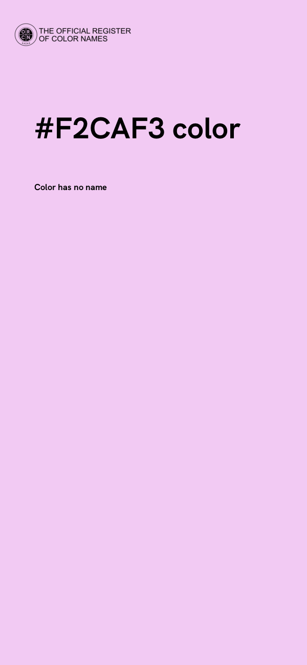 #F2CAF3 color image