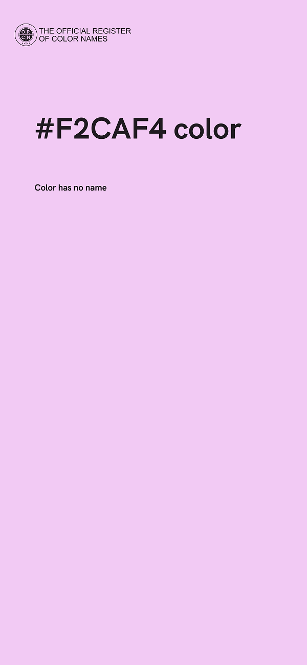 #F2CAF4 color image