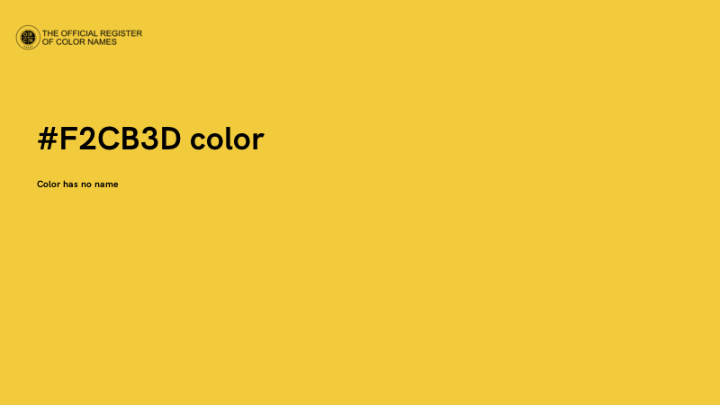 #F2CB3D color image