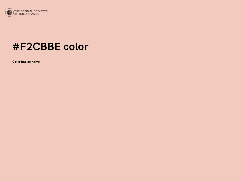 #F2CBBE color image