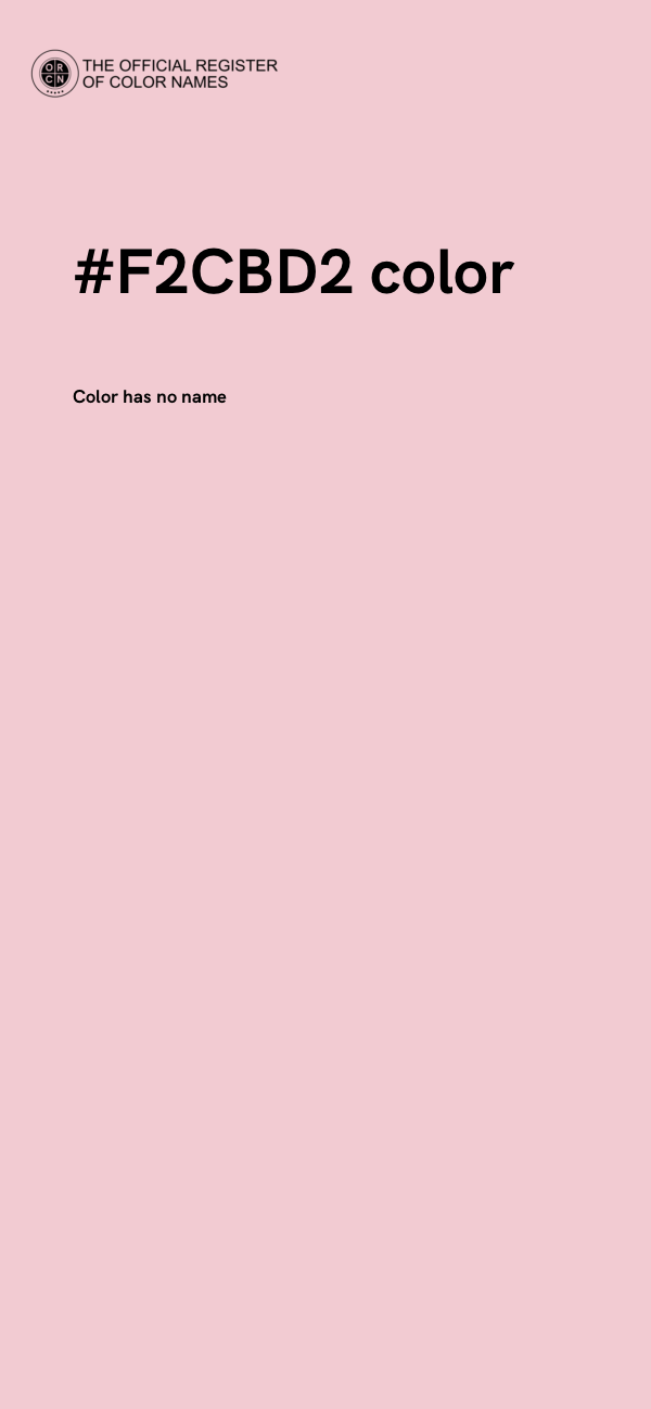 #F2CBD2 color image