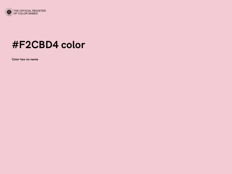 #F2CBD4 color image