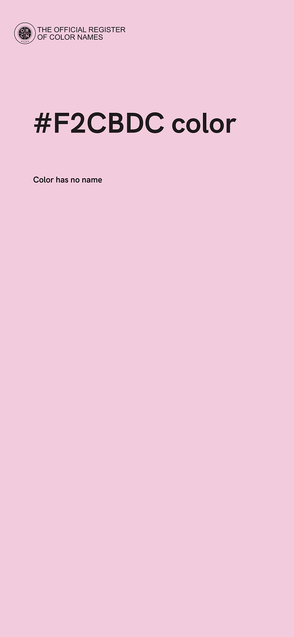 #F2CBDC color image