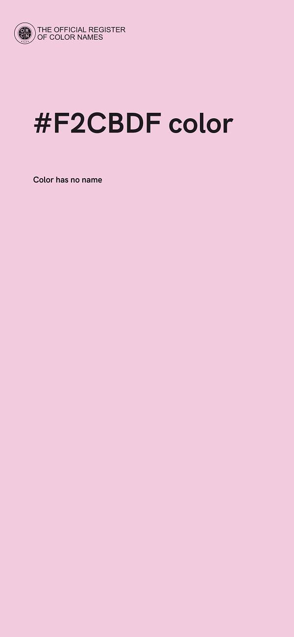 #F2CBDF color image