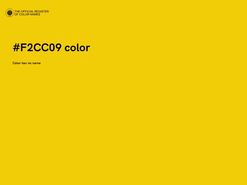 #F2CC09 color image