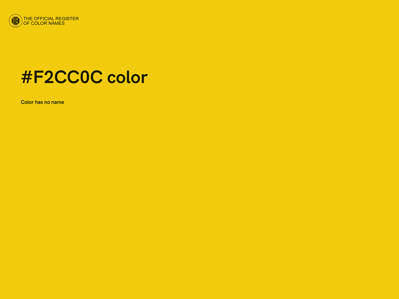 #F2CC0C color image