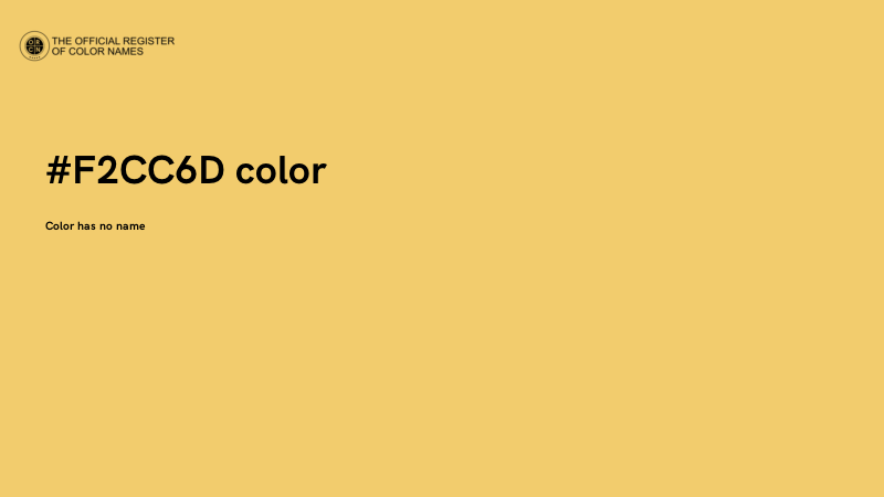 #F2CC6D color image