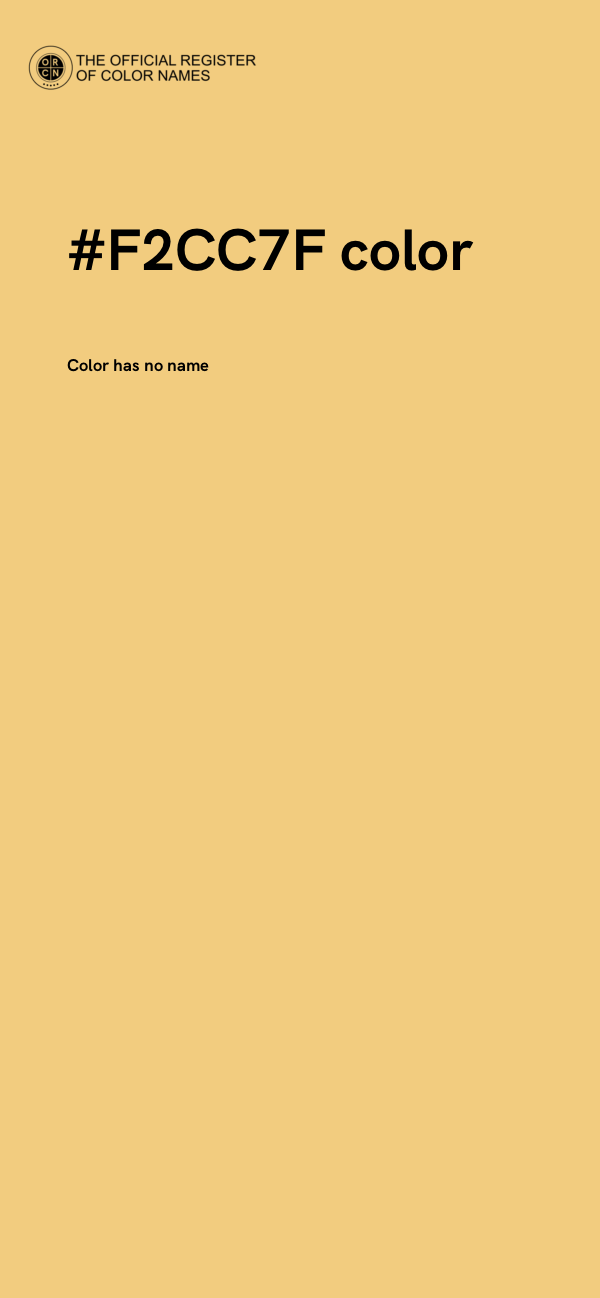#F2CC7F color image