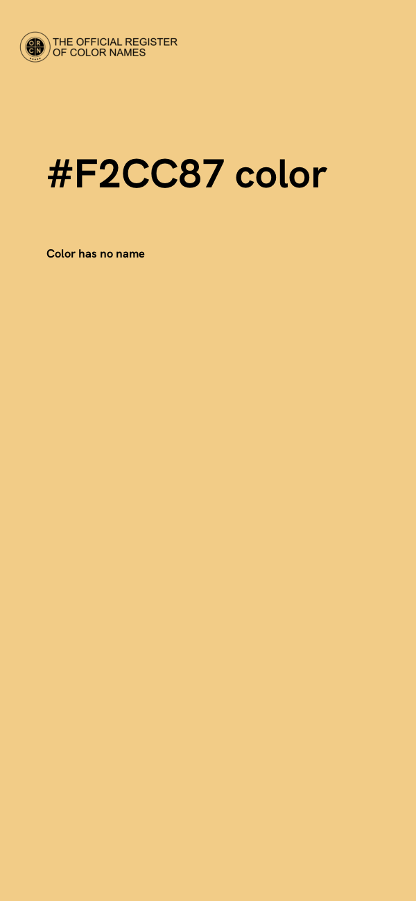 #F2CC87 color image