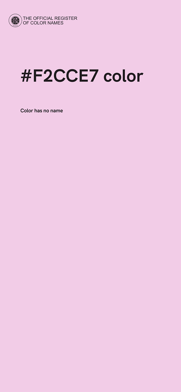 #F2CCE7 color image