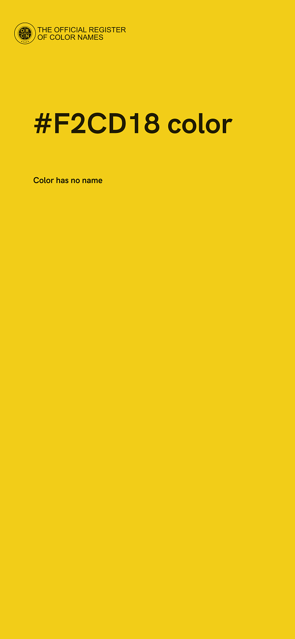 #F2CD18 color image