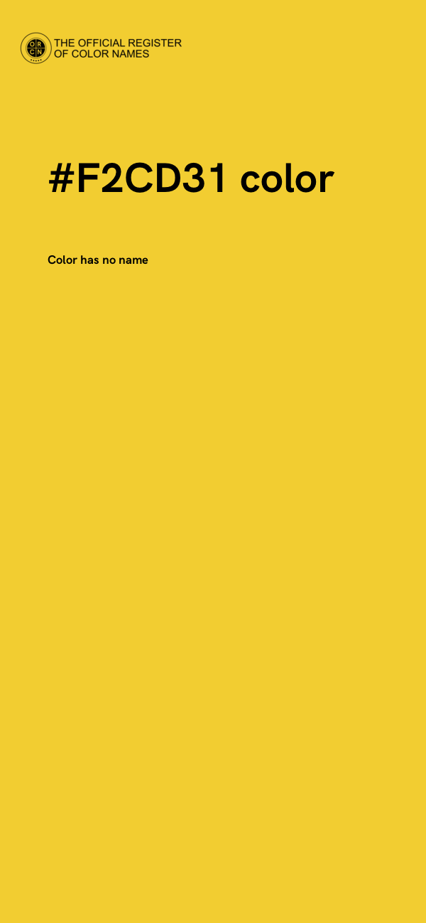 #F2CD31 color image