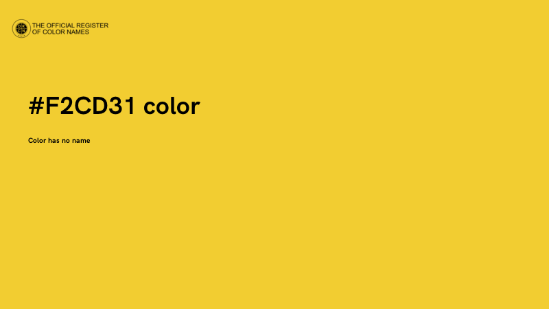 #F2CD31 color image