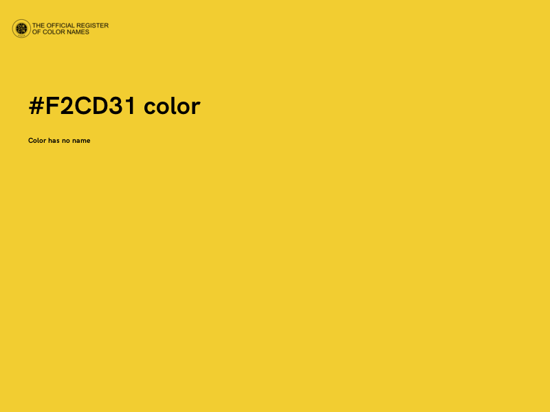 #F2CD31 color image