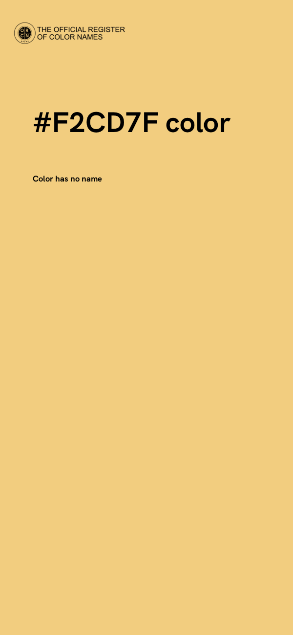 #F2CD7F color image