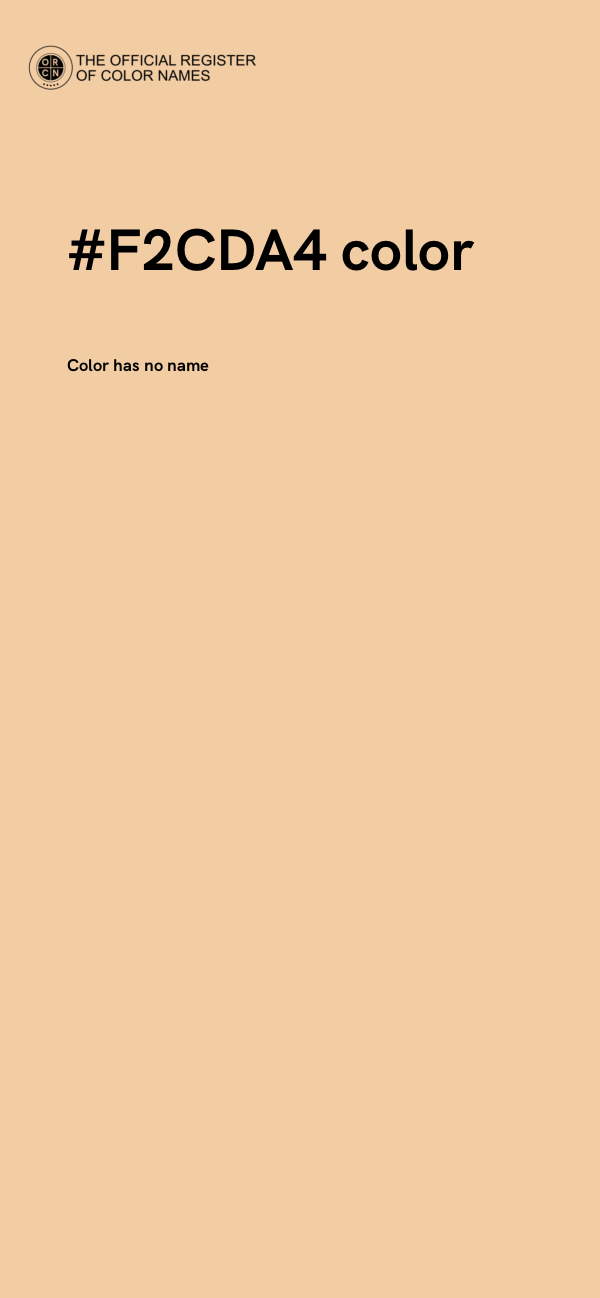 #F2CDA4 color image