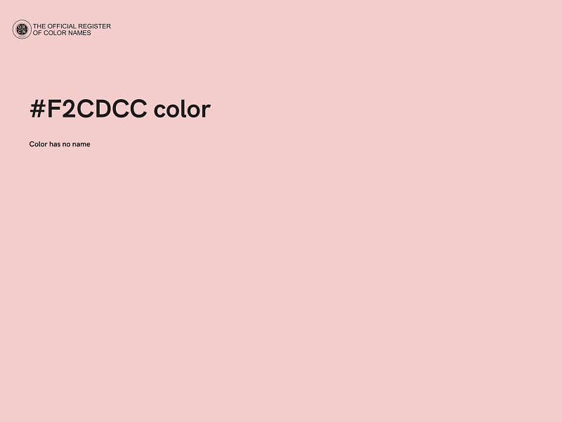 #F2CDCC color image