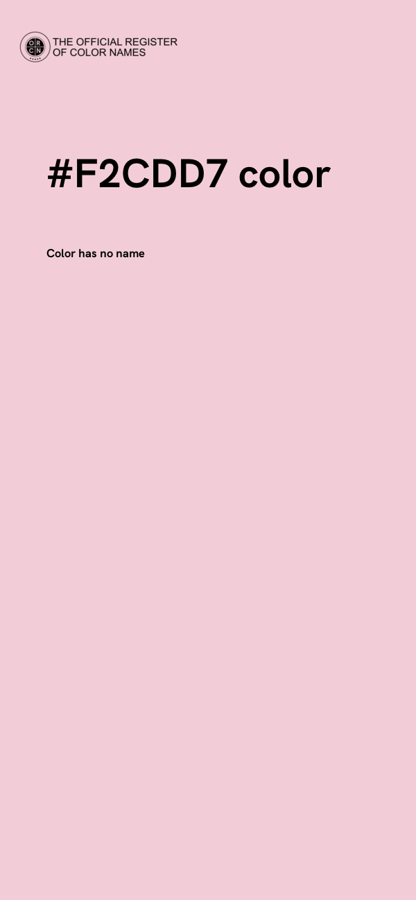 #F2CDD7 color image