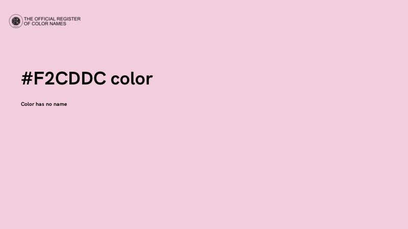 #F2CDDC color image