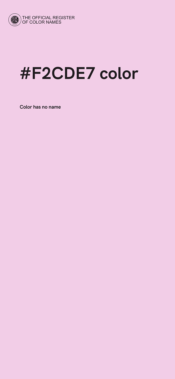 #F2CDE7 color image