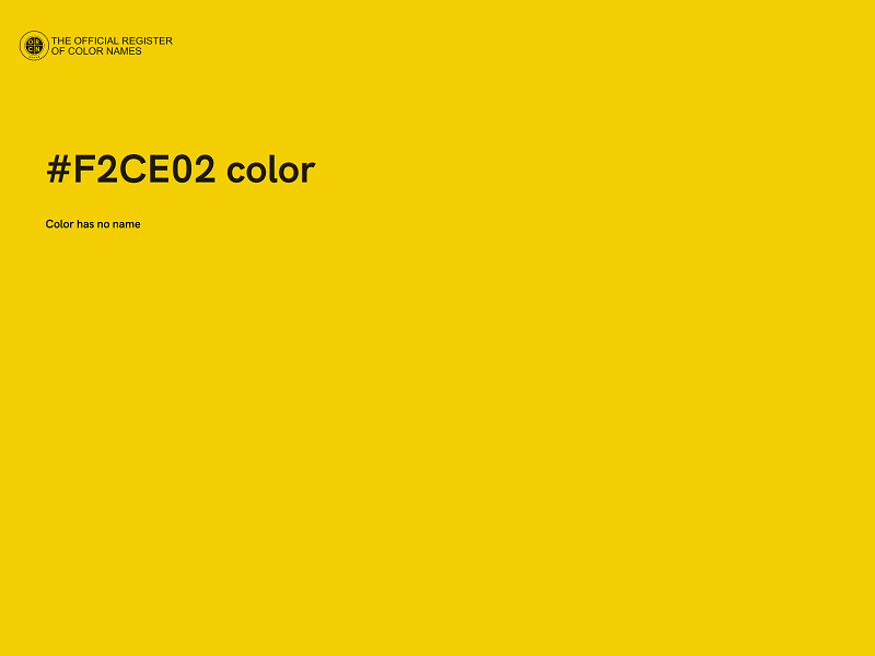 #F2CE02 color image