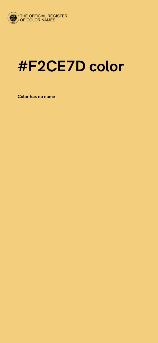 #F2CE7D color image