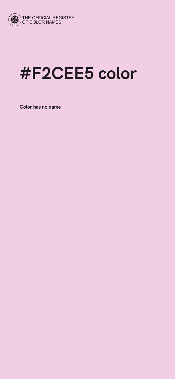 #F2CEE5 color image