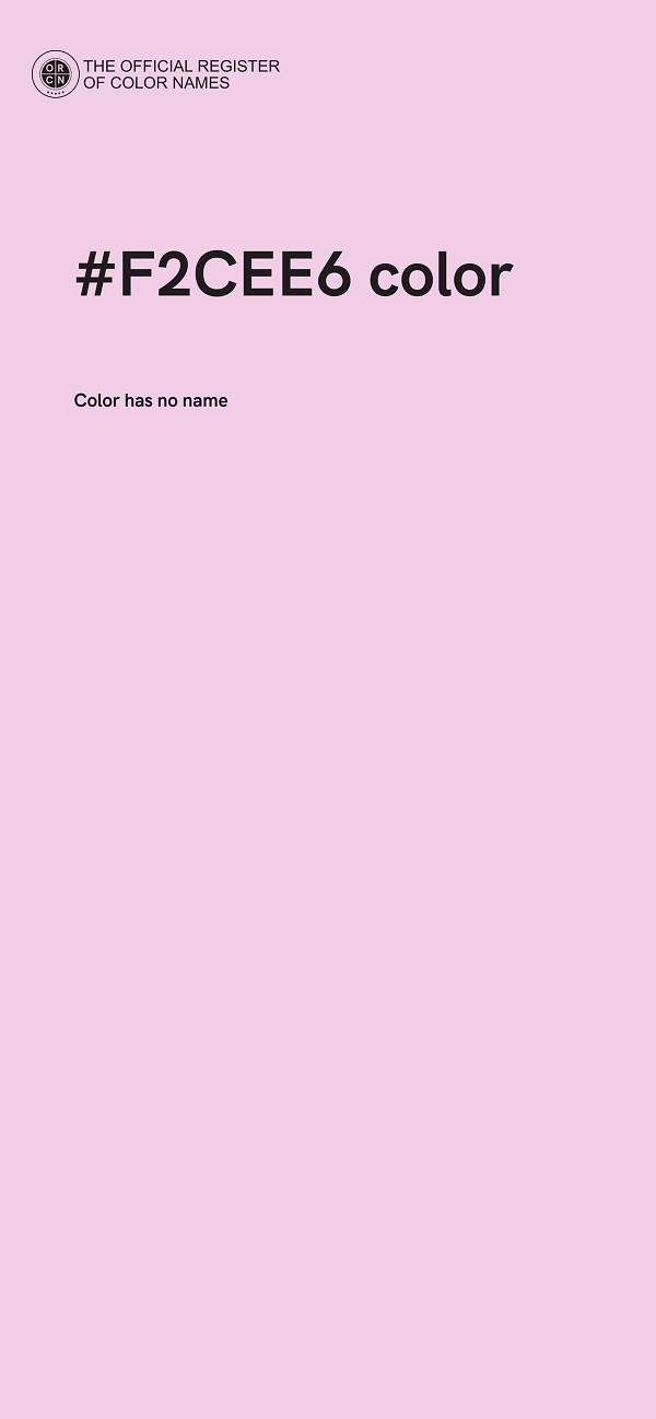#F2CEE6 color image