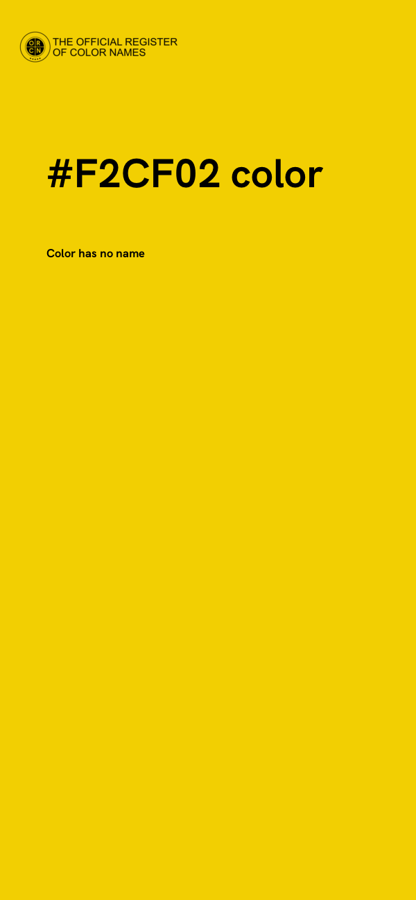#F2CF02 color image