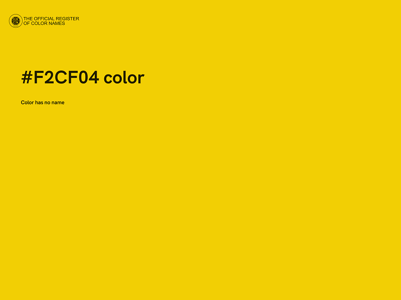 #F2CF04 color image