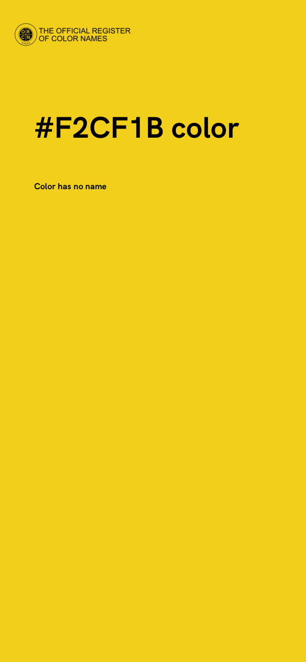 #F2CF1B color image