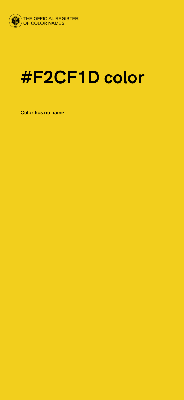 #F2CF1D color image