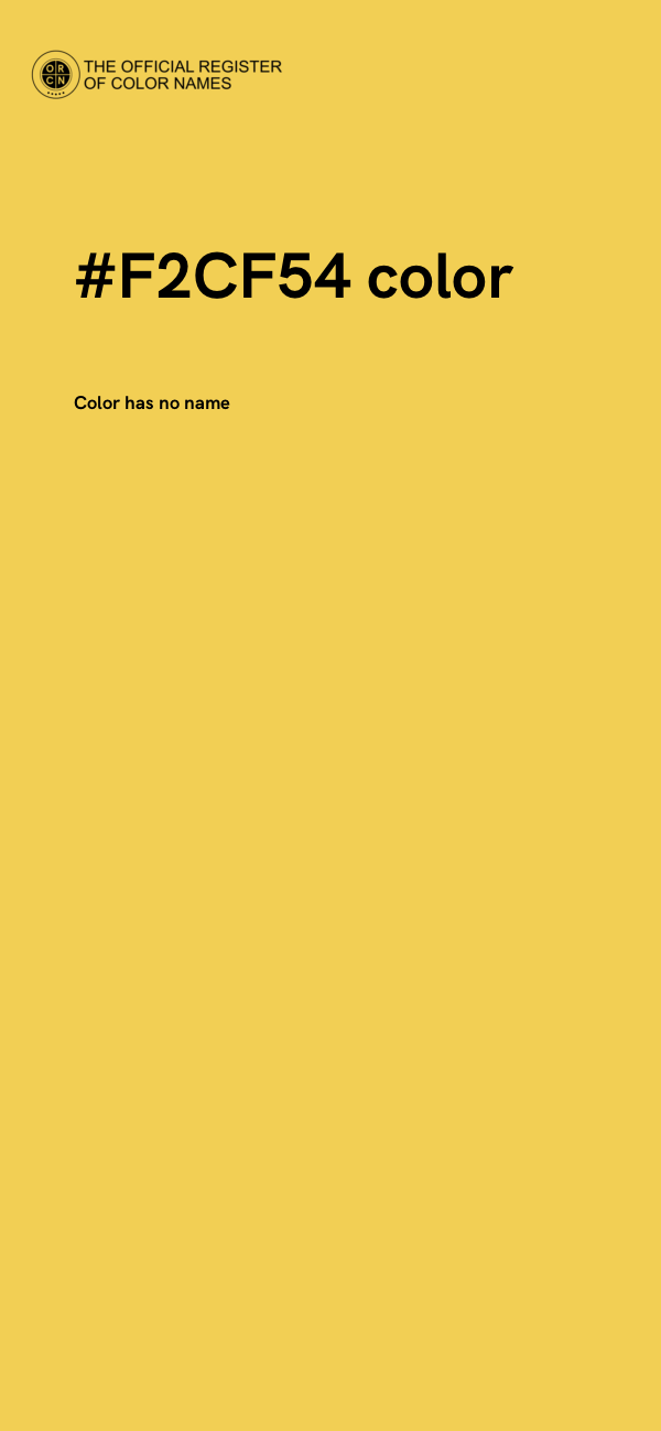 #F2CF54 color image