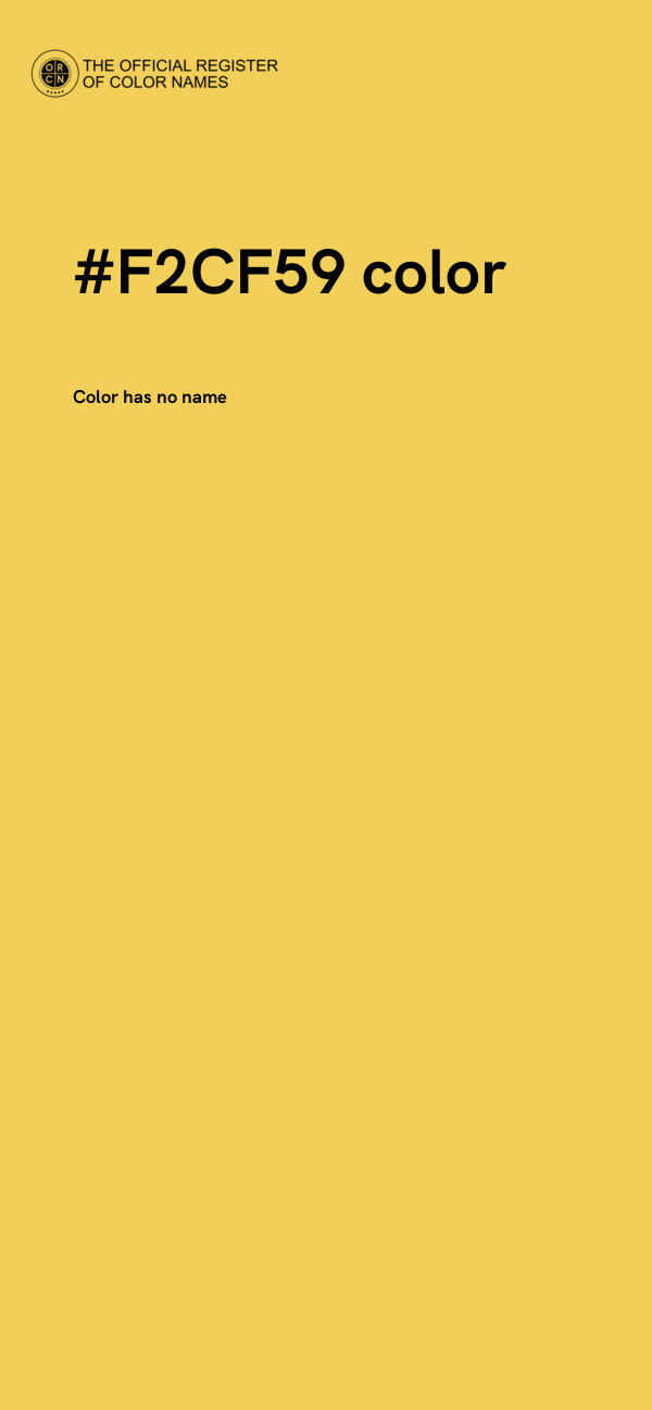 #F2CF59 color image