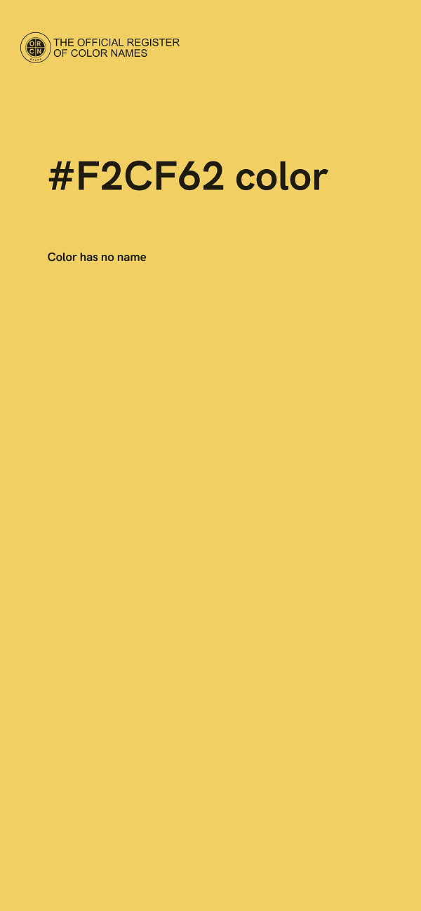 #F2CF62 color image
