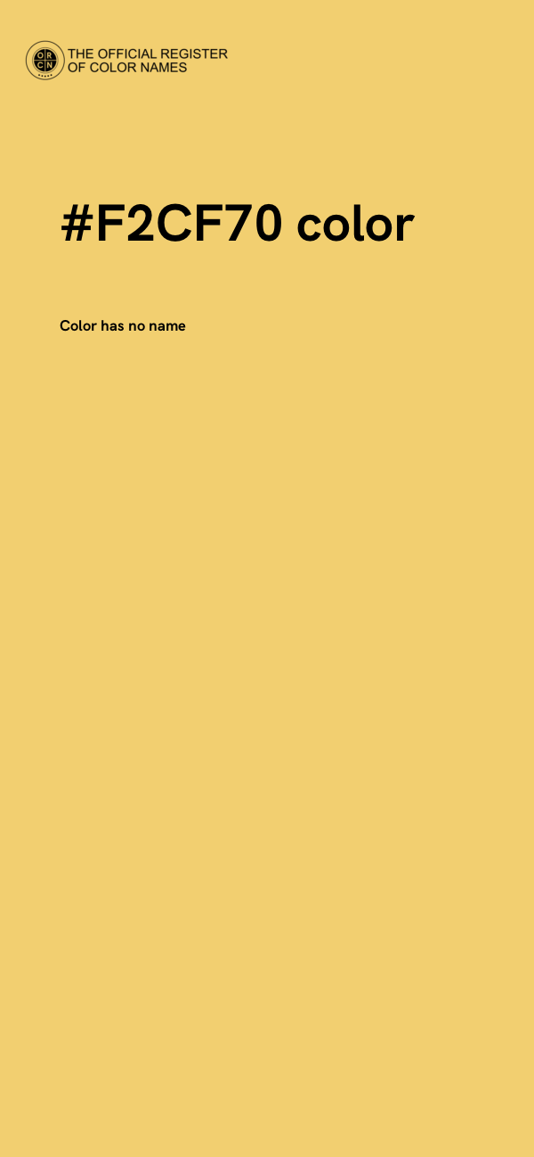 #F2CF70 color image