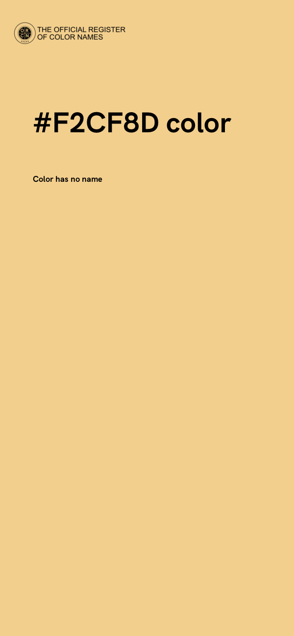 #F2CF8D color image